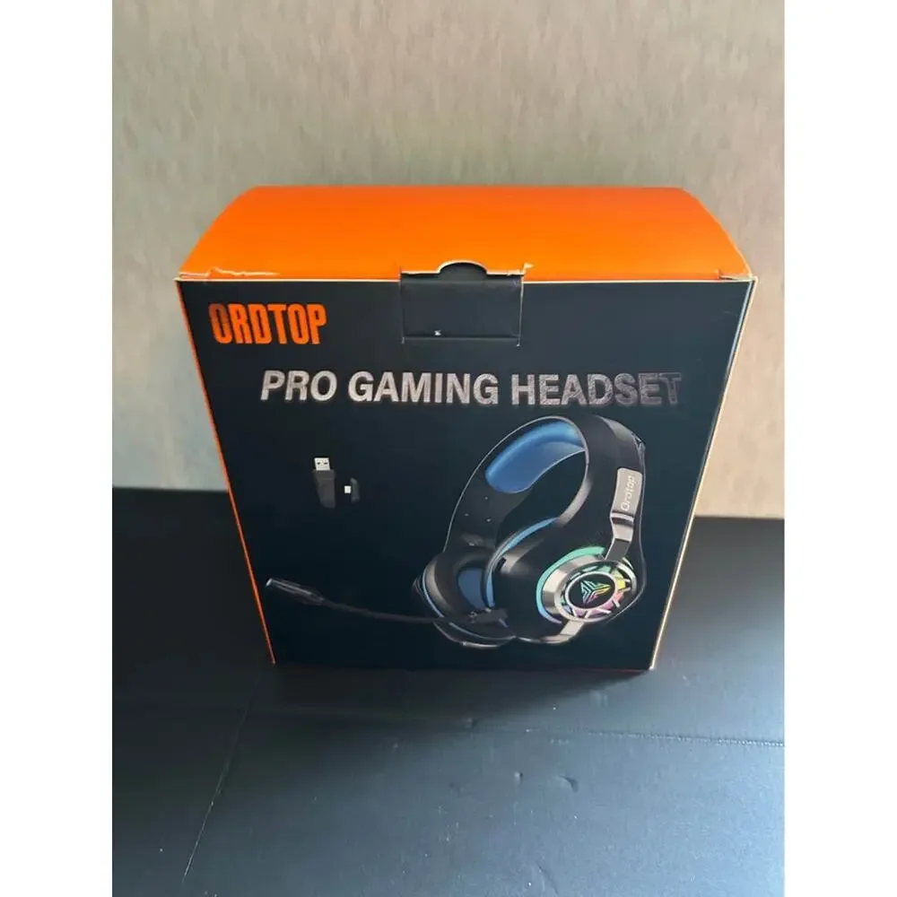 Ordtop GS400 Ultra Wireless Gaming Headset Over Ear Headphones White PC Console